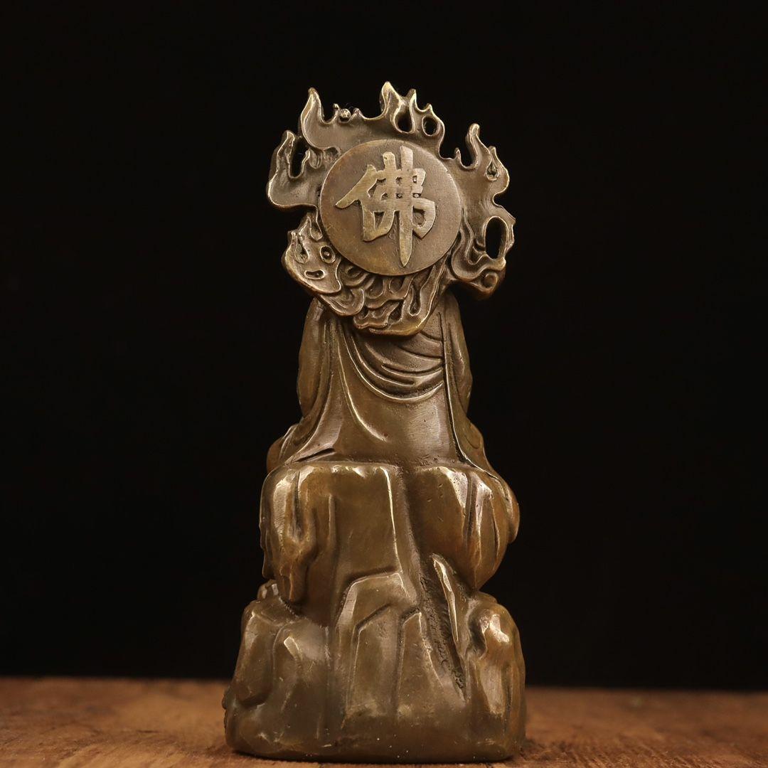 地蔵 菩薩 観音 銅製 仏像 彫刻 置物 開運 風水
