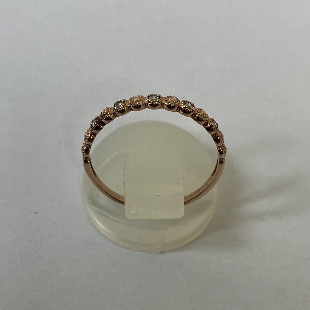 新品入荷 石目なし0.9g D(ダイヤ) K10 13号 レディース リング アクセサリー