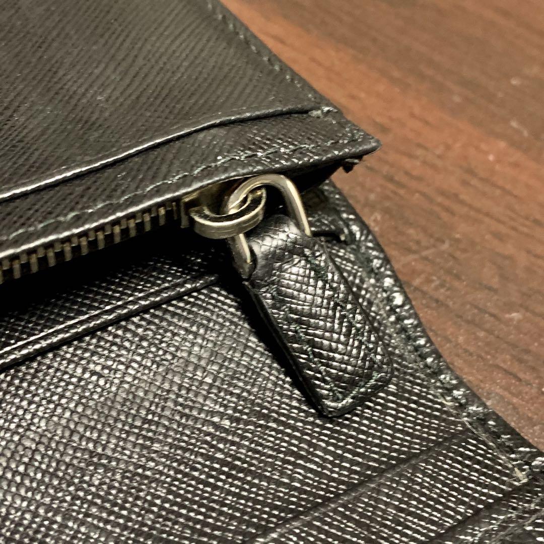 プラダ サフィアーノ prada 長財布 黒 ブラック