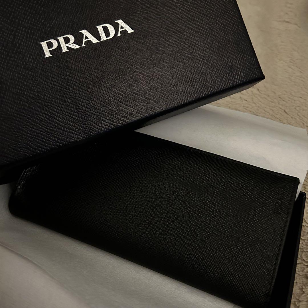 プラダ サフィアーノ prada 長財布 黒 ブラック