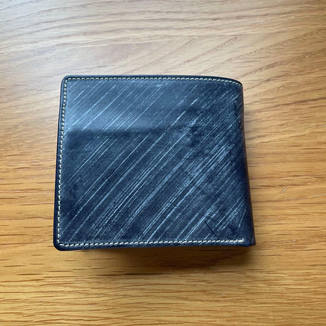 《新品未使用》Whitehouse Cox 二つ折りネイビー