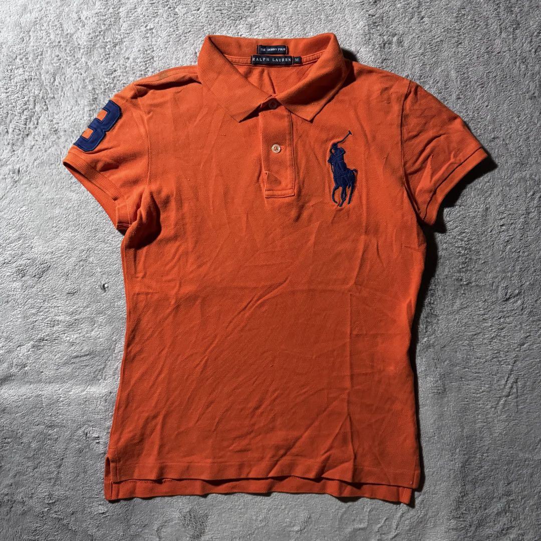 即購入OK】RALPH LAUREN 半袖ポロシャツ サイズM オレンジ