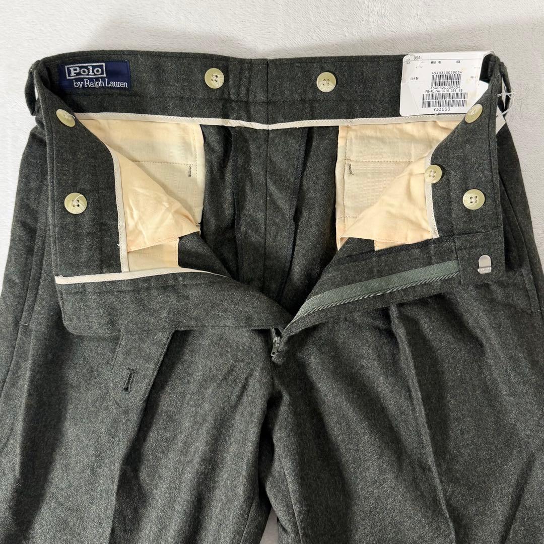最安価に挑戦！ ポロラルフローレン ウール スラックス ツータックS Polo By Ralph Lauren