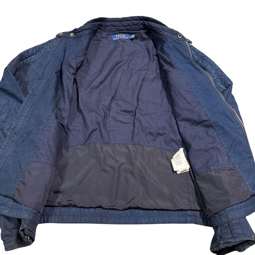 Blue新品シングルライダースジャケットPolo Ralph Lauren POLO RALPH LAUREN SINGLE RIDERS JACKET - メルカリ