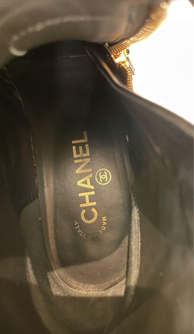 シャネル CHANEL パールボタン マトラッセ ショートブーツ
