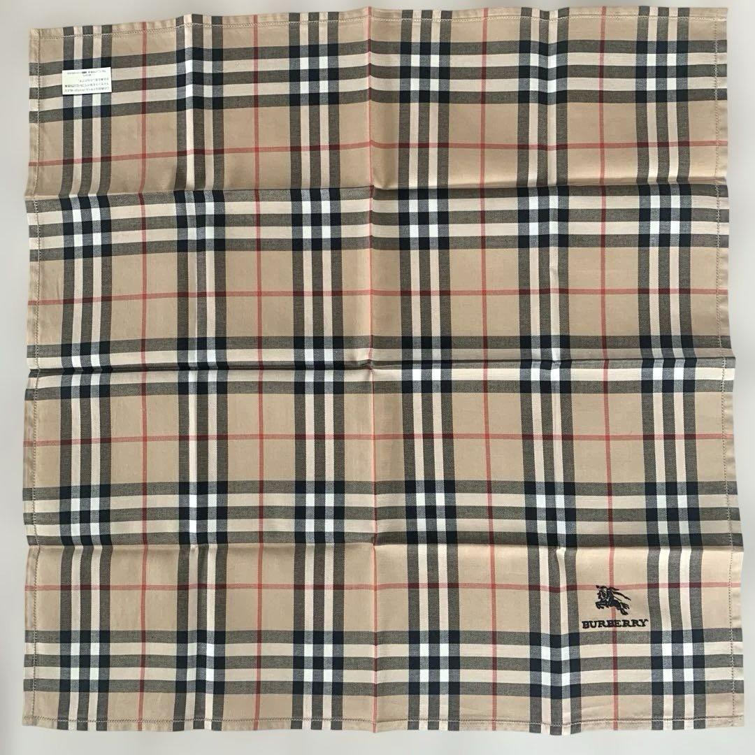 BURBERRY バーバリー 紳士 ハンカチ 三枚セット ノバチェック Burberry バーバリー ハンカチ ノバチェック ベージュ系 3枚