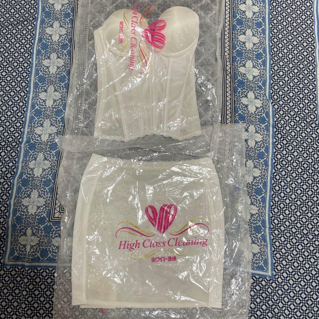 【クリーニング済】ブライダルインナー 上下セット クラウディア　キレイウォーカー
