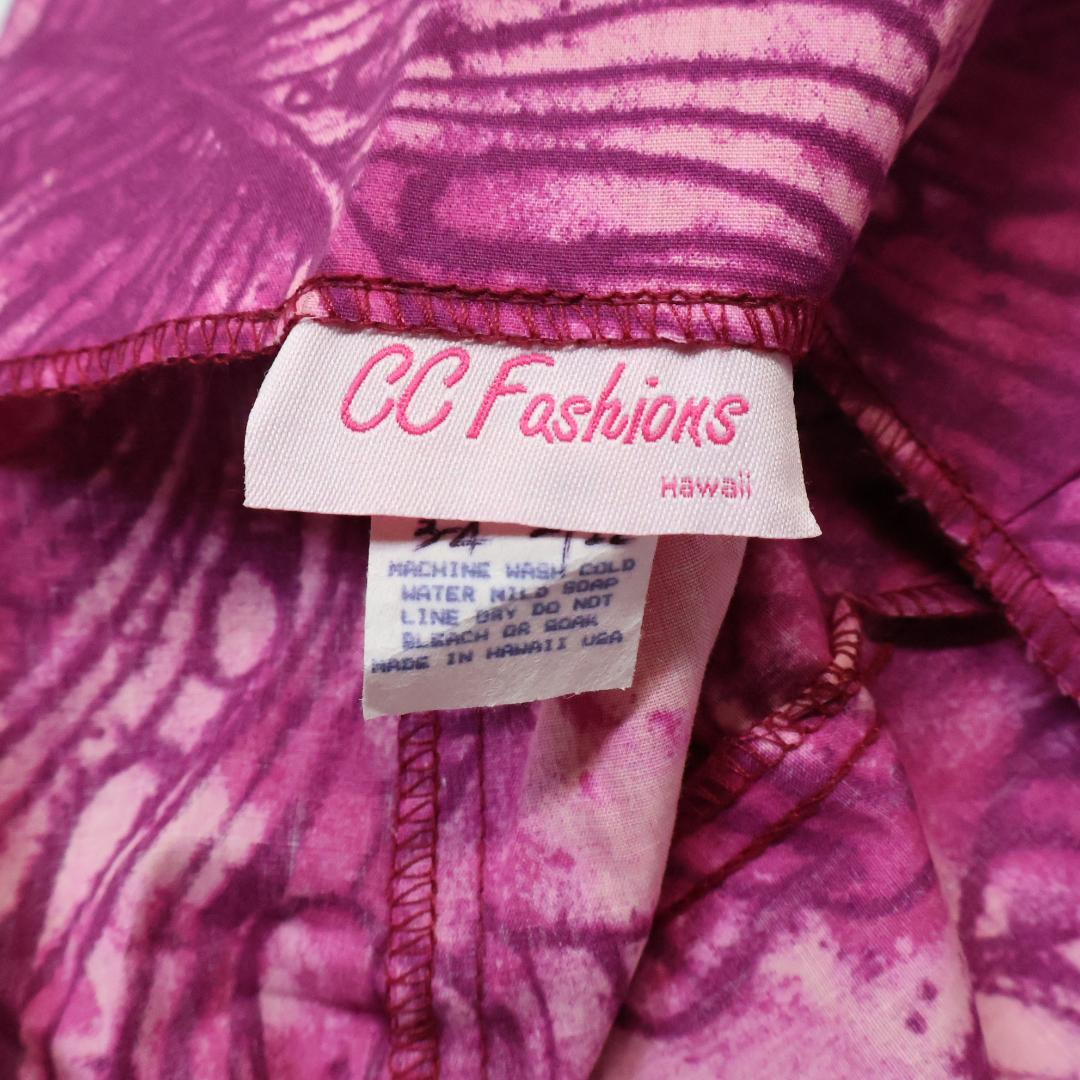 【美品 ハワイ製 フラダンス衣装】パープル CC Fashions ワンピース 美品 ハワイ製 フラダンス衣装】パープル CC Fashions ワンピース