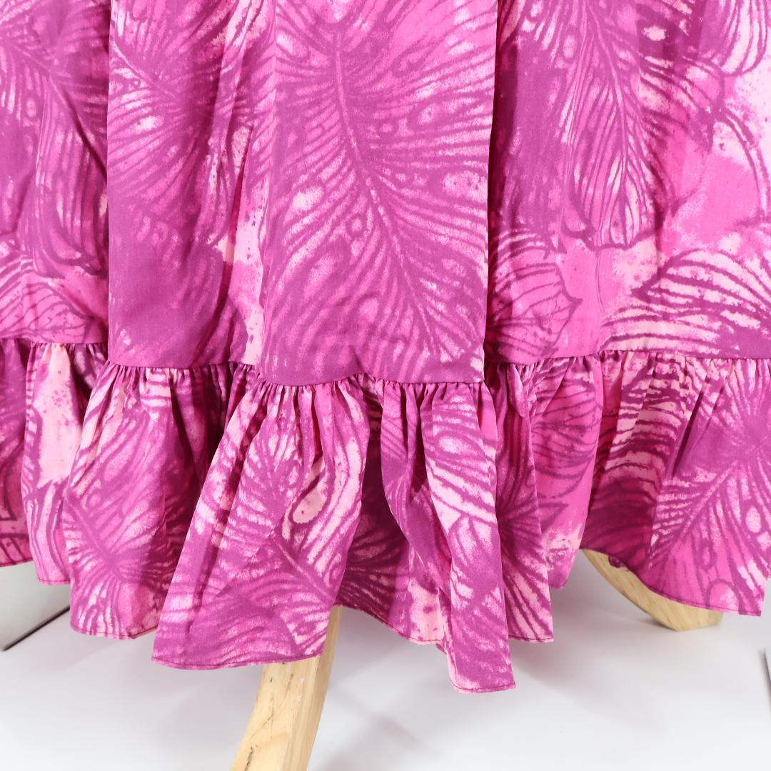 【美品 ハワイ製 フラダンス衣装】パープル CC Fashions ワンピース 美品 ハワイ製 フラダンス衣装】パープル CC Fashions ワンピース