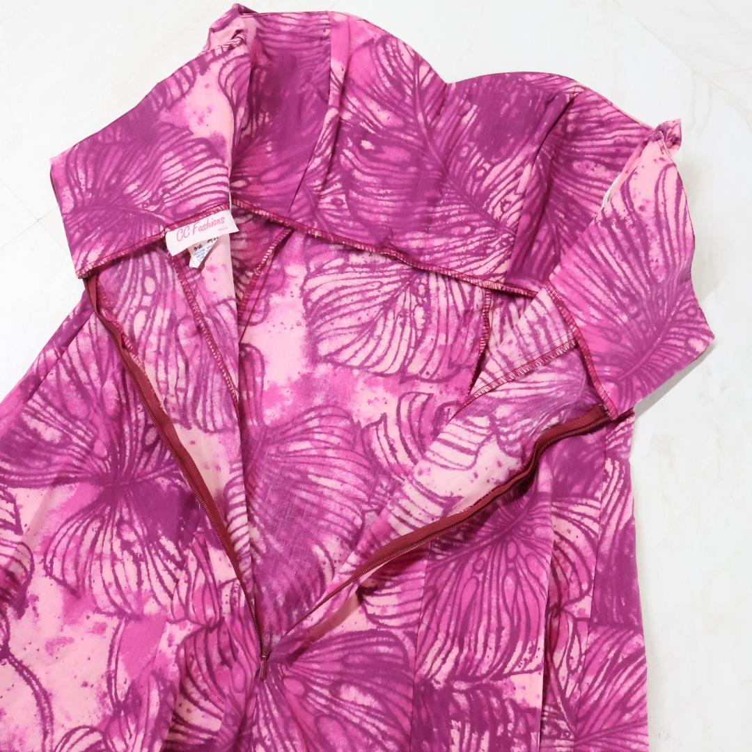 【美品 ハワイ製 フラダンス衣装】パープル CC Fashions ワンピース 美品 ハワイ製 フラダンス衣装】パープル CC Fashions ワン