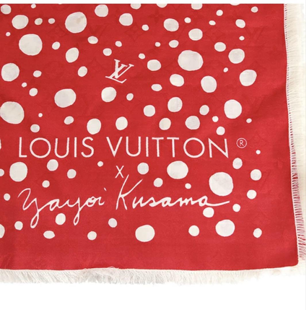 LV×草間彌生 限定カレ140 ドットショール