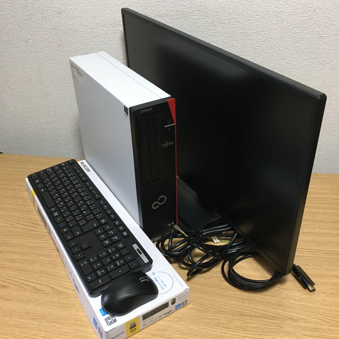 富士通 ESPRIMO Win11 23.8'モニター付 快適デスクトップ 取説 富士通 ESPRIMO Win11 27'モニター デスクトップ SSD 取説