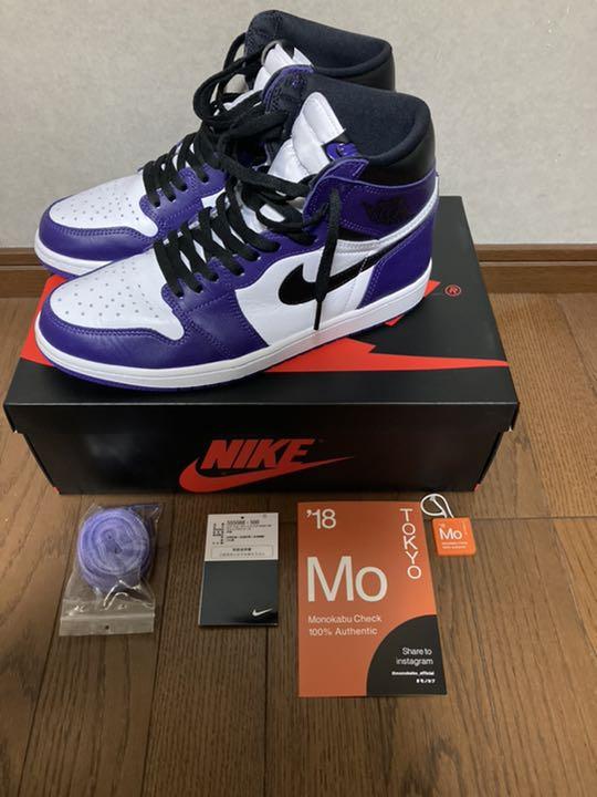 NIKE AIR JORDAN1 コートパープル PRUzm-m85841229299 大得価新作