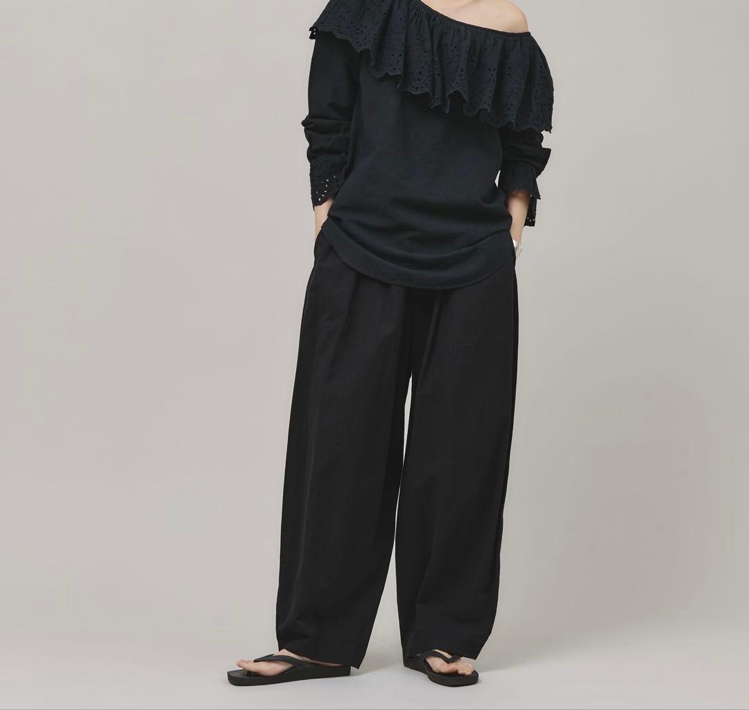 Curensology コットンリネンドロストパンツ