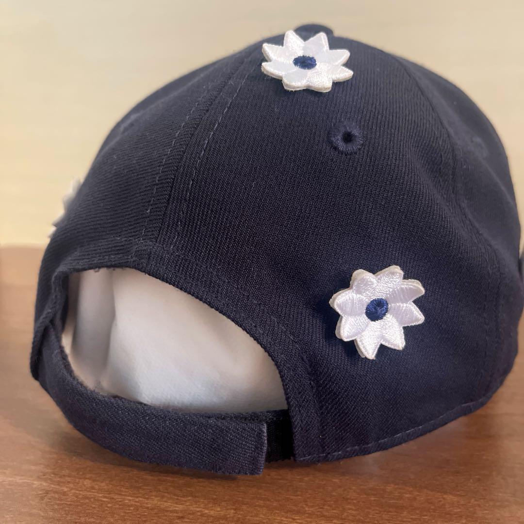 NICK GEAR] 3D FLOWER CAP -NAVY-