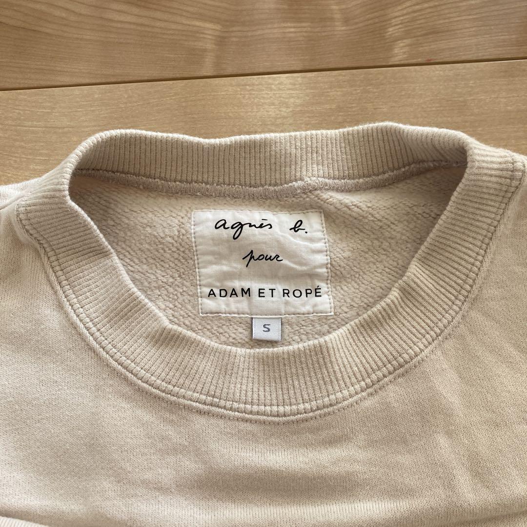 アニエスベー アダム エ ロペ ロゴ 刺繍 スウェット