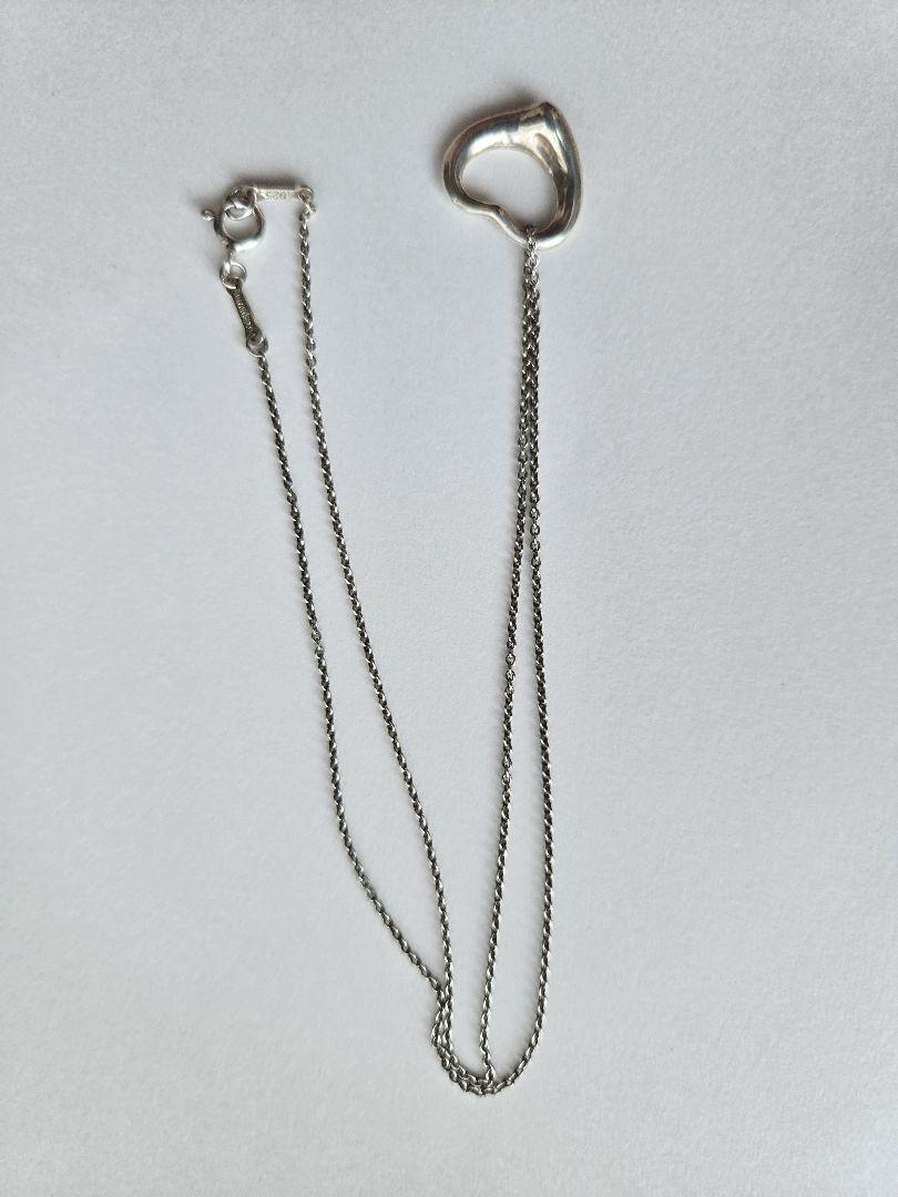 (美品)ティファニー オープンハート ネックレス