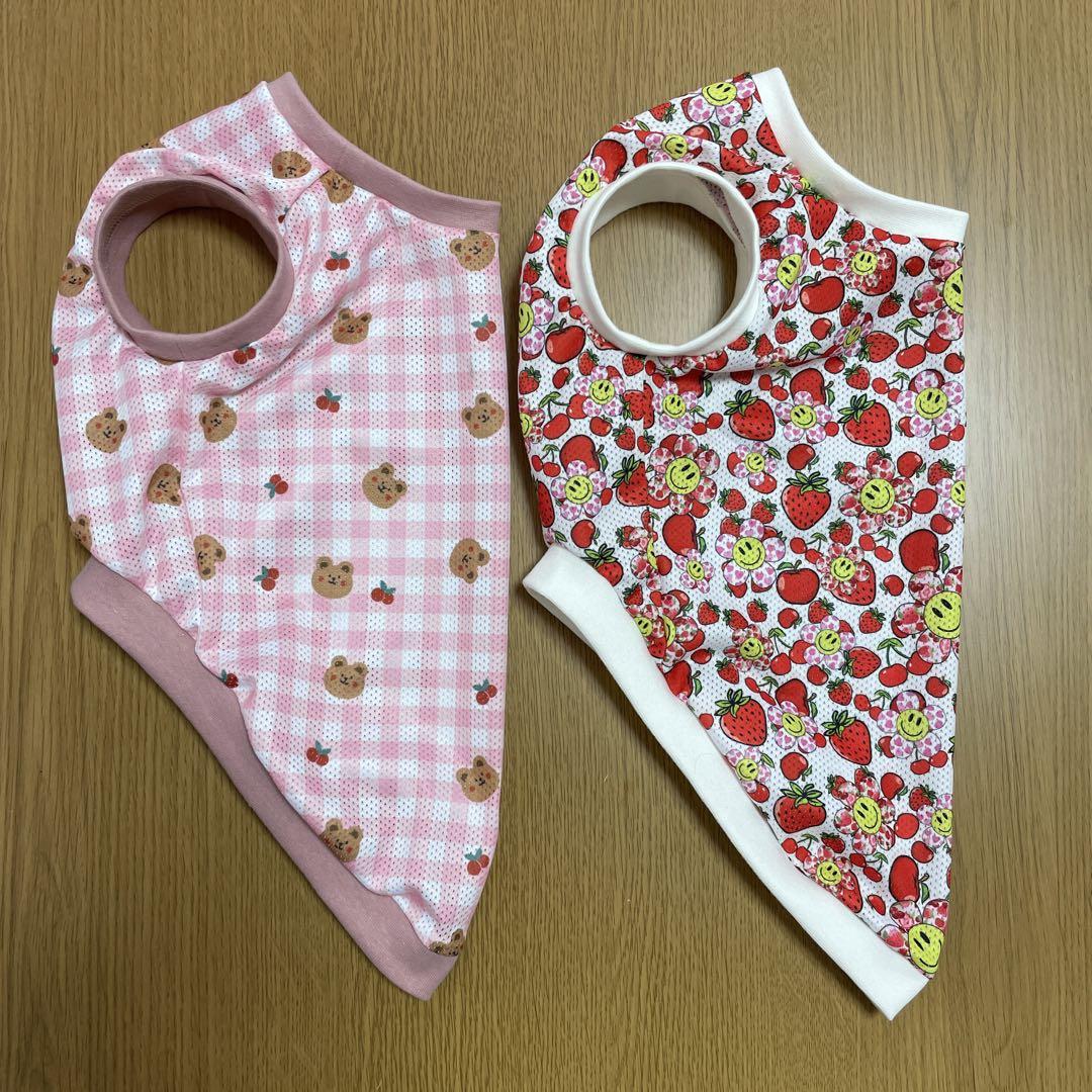 犬服 タンクトップ ハンドメイド 4着 型紙あり】ニット生地1枚で作る、失敗しない犬服タンクトップ