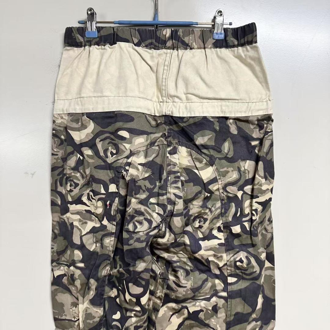 【美品】OPEN YY 迷彩ワークパンツ 100%コットン 大きめサイズ 美品】OPEN YY 迷彩ワークパンツ 100%コットン 大きめサイズ