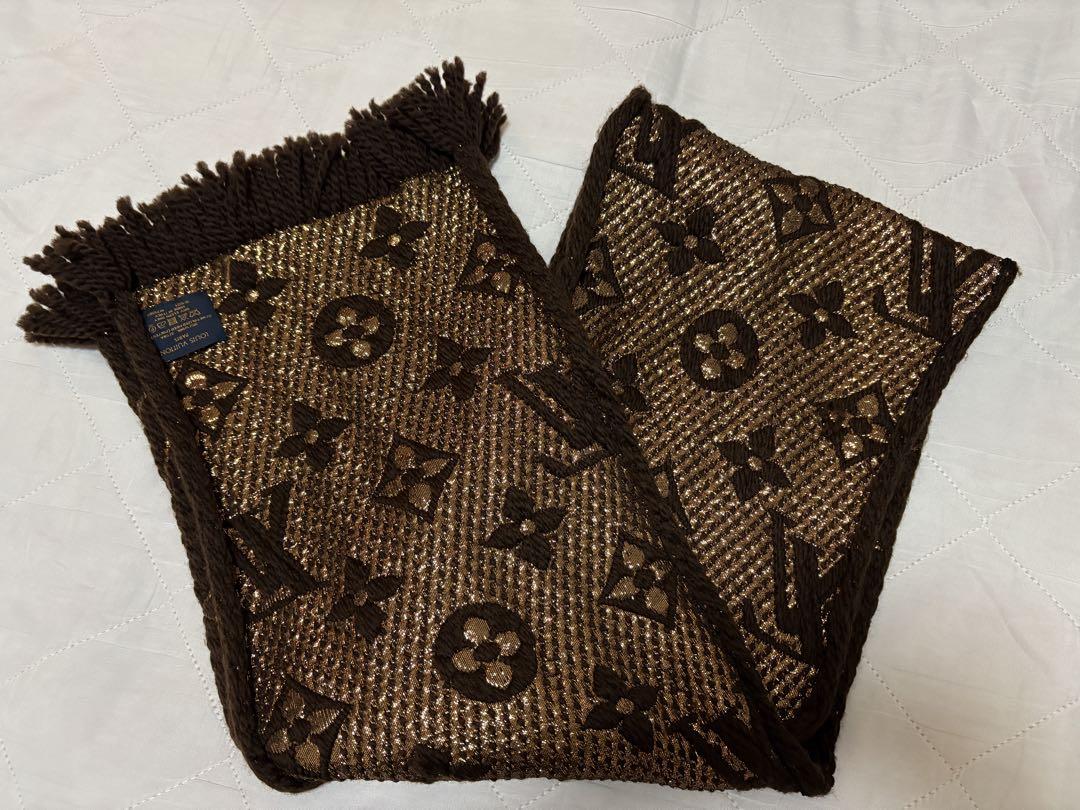 【最安値】LOUIS VUITTON エシャルプロゴマニアシャイン マフラー