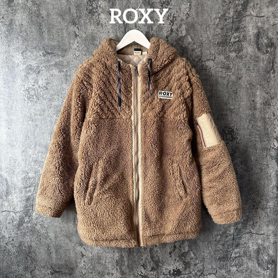 1329 ROXY ロキシー ボアジャケット もこもこ ジップアップ
