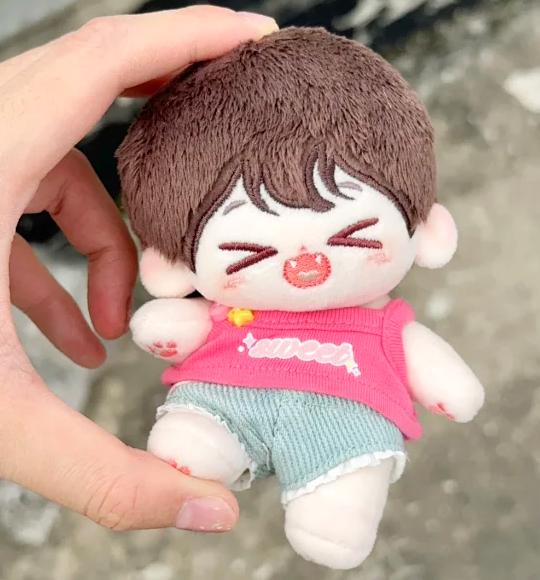 10cm ぬいぐるみ服 ピンク きつね 狐 パンツ タンクトップ