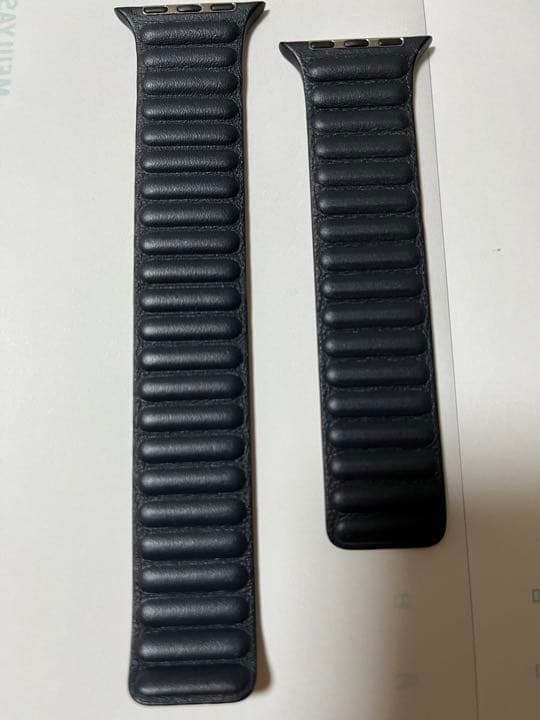 独創的 apple watch 純正 レザーベルト 45㎜ レザーベルト - atalaia