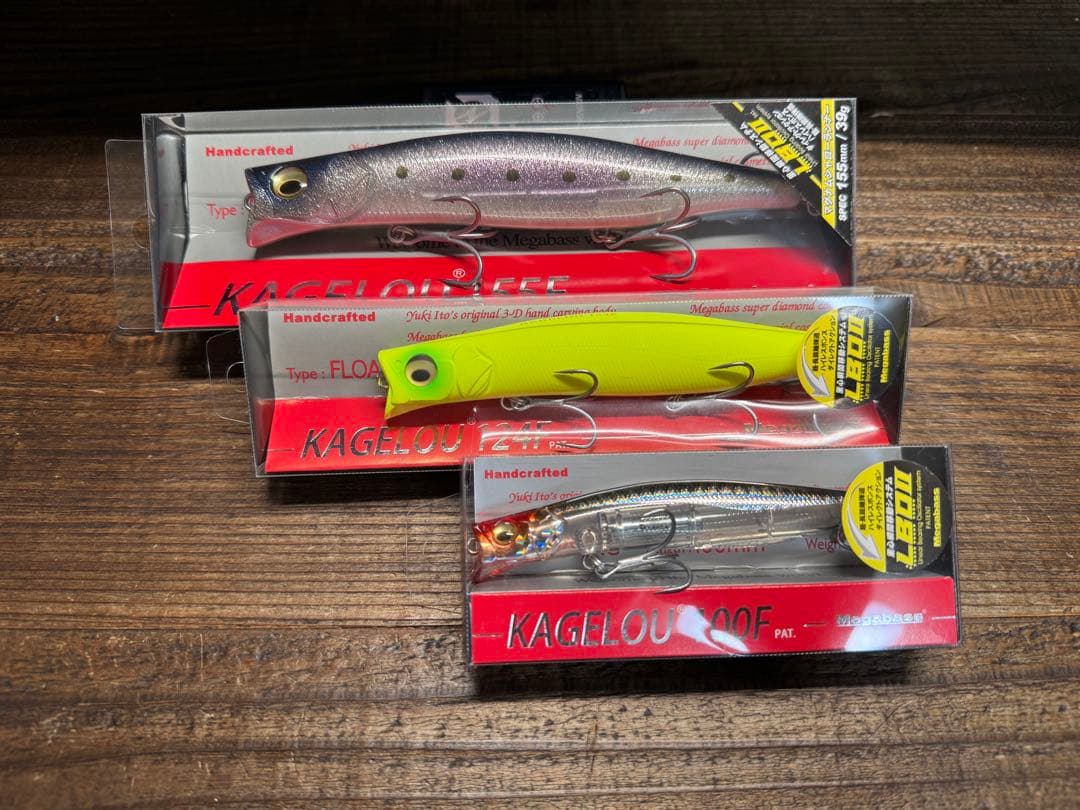 メガバスルアーセット カゲロウ100F 124F 155FBlueBlue Fishing