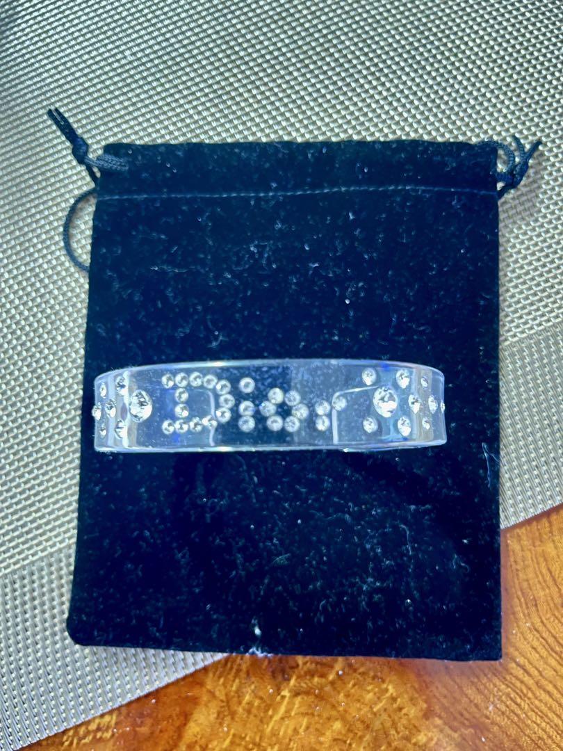 Christian Dior バングル　ロゴ　ラインストーン