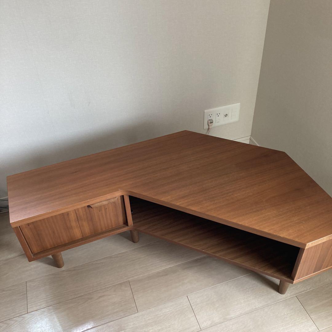 廃盤品】unico/ウニコ コーナーAVボード テレビボード HOLM