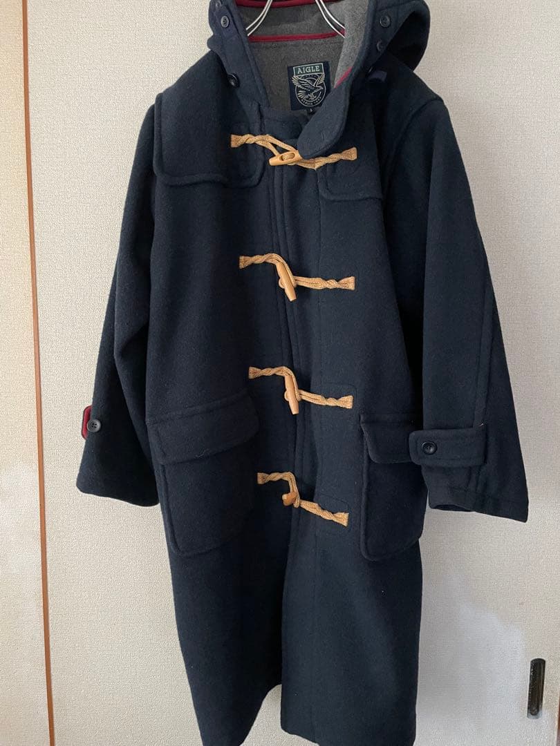 AGF ネイビー ダッフルコートS・AIGLE