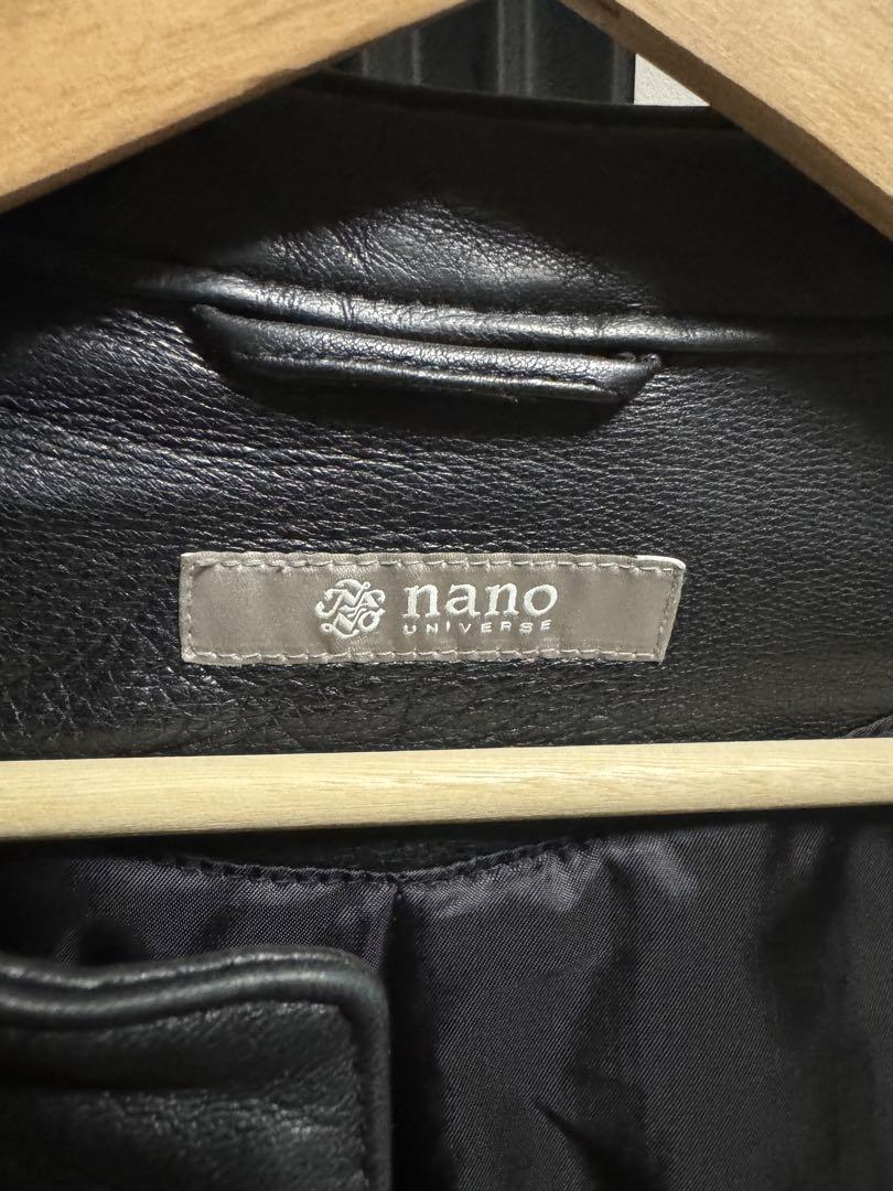 [本革]NANO universeライダースジャケット