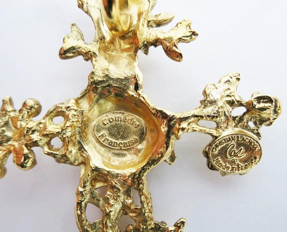 Christian Lacroix クリスチャン ラクロワ ペンダントトップ 箱なし クリスチャンラクロワ ペンダントトップ クロス 十字架