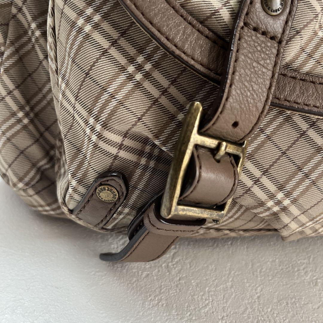 バーバリー　ワンショルダーバック　ハンドバッグ　2way ゴールドロゴ