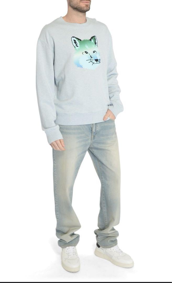 MAISON KITSUNÉ ライトブルー スウェット S メゾンキツネ スウェット トレーナー ライトブルー パーカー