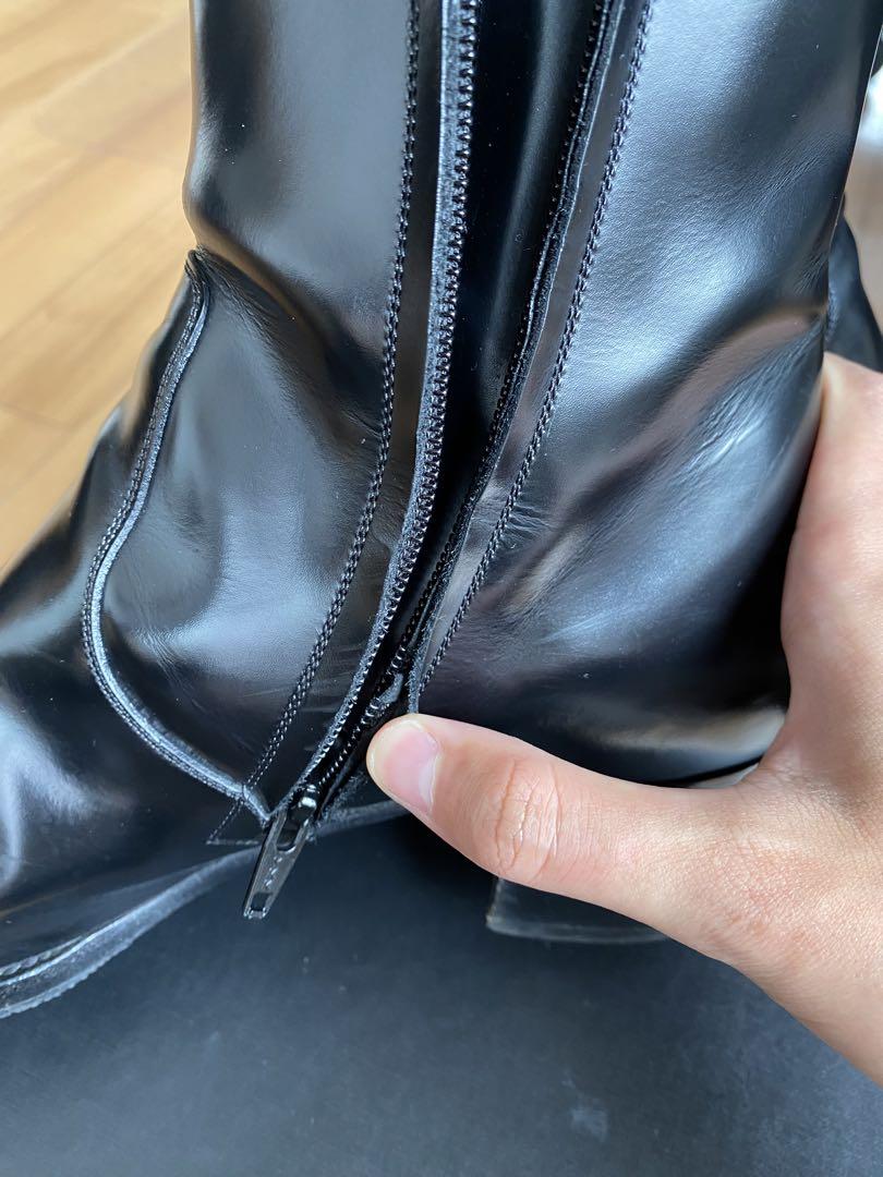 サイドジップブーツ ワイアット スムースレザー SAINT LAURENT