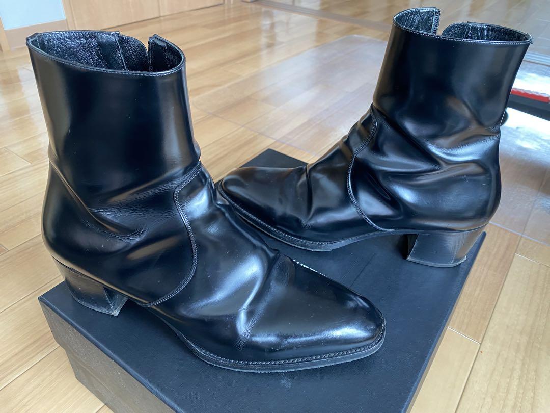 サイドジップブーツ ワイアット スムースレザー SAINT LAURENT
