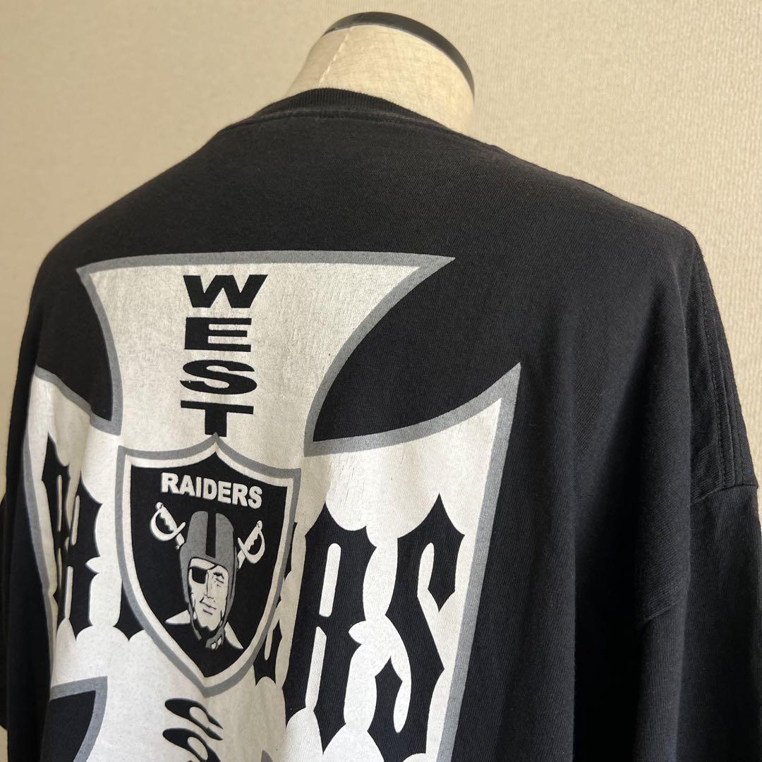 希少 WEST COAST RAIDERS ロンT レイダース　Tシャツ XL 90s 大きめ ウエストコーストチョッパズー×レイダースTシャツ