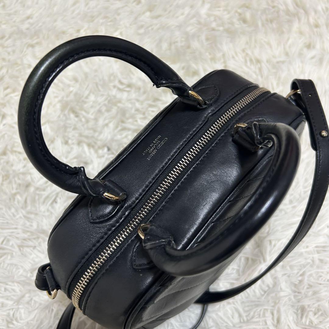 良品✨ジョルジオアルマーニ 2way レザー キルティング ミニショルダーバッグ 良品✨ジョルジオアルマーニ 2way レザー キルティング ミニ