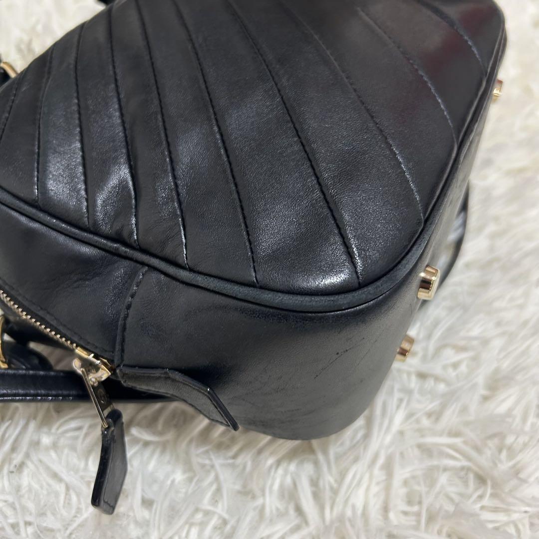 良品✨ジョルジオアルマーニ 2way レザー キルティング ミニショルダーバッグ 良品✨ジョルジオアルマーニ 2way レザー キルティング ミニ