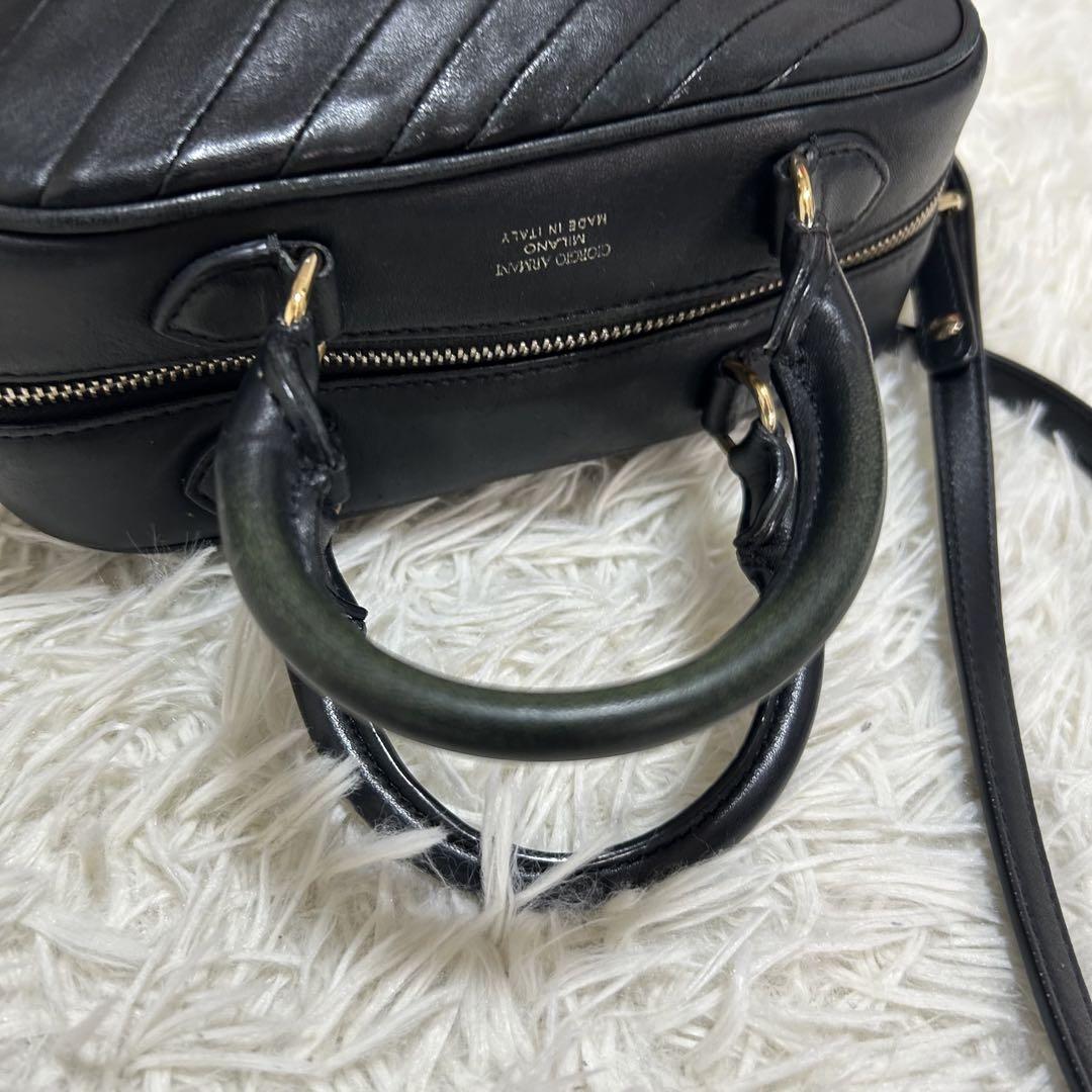 良品✨ジョルジオアルマーニ 2way レザー キルティング ミニ