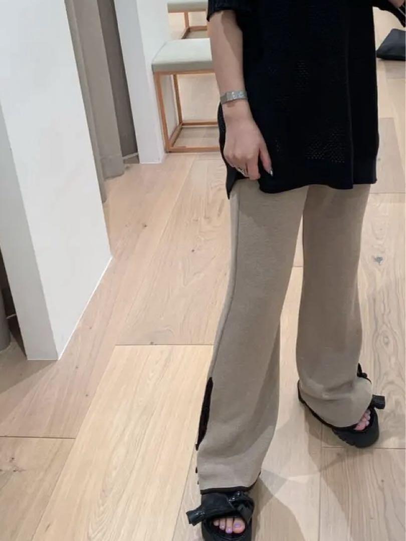 PUBLIC TOKYO メランジニットフレアパンツ ¥11,000 - メルカリ