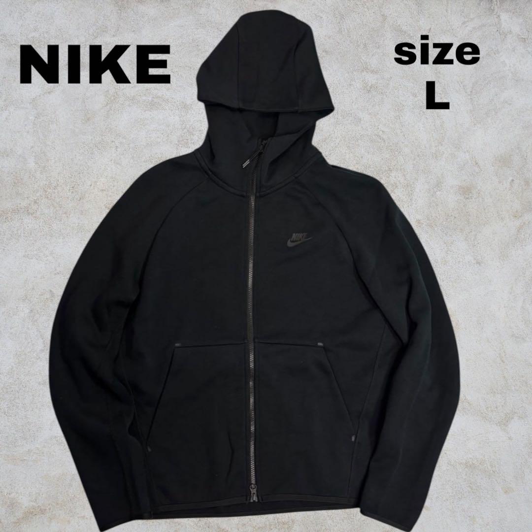 【廃盤品】NIKE ナイキ テックフリース ウィンドランナー L ブラック 希少