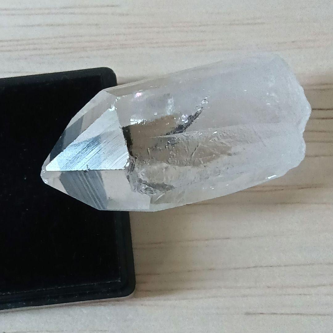 水晶 ポイント 希少オールドコレクション 美品 虹あり