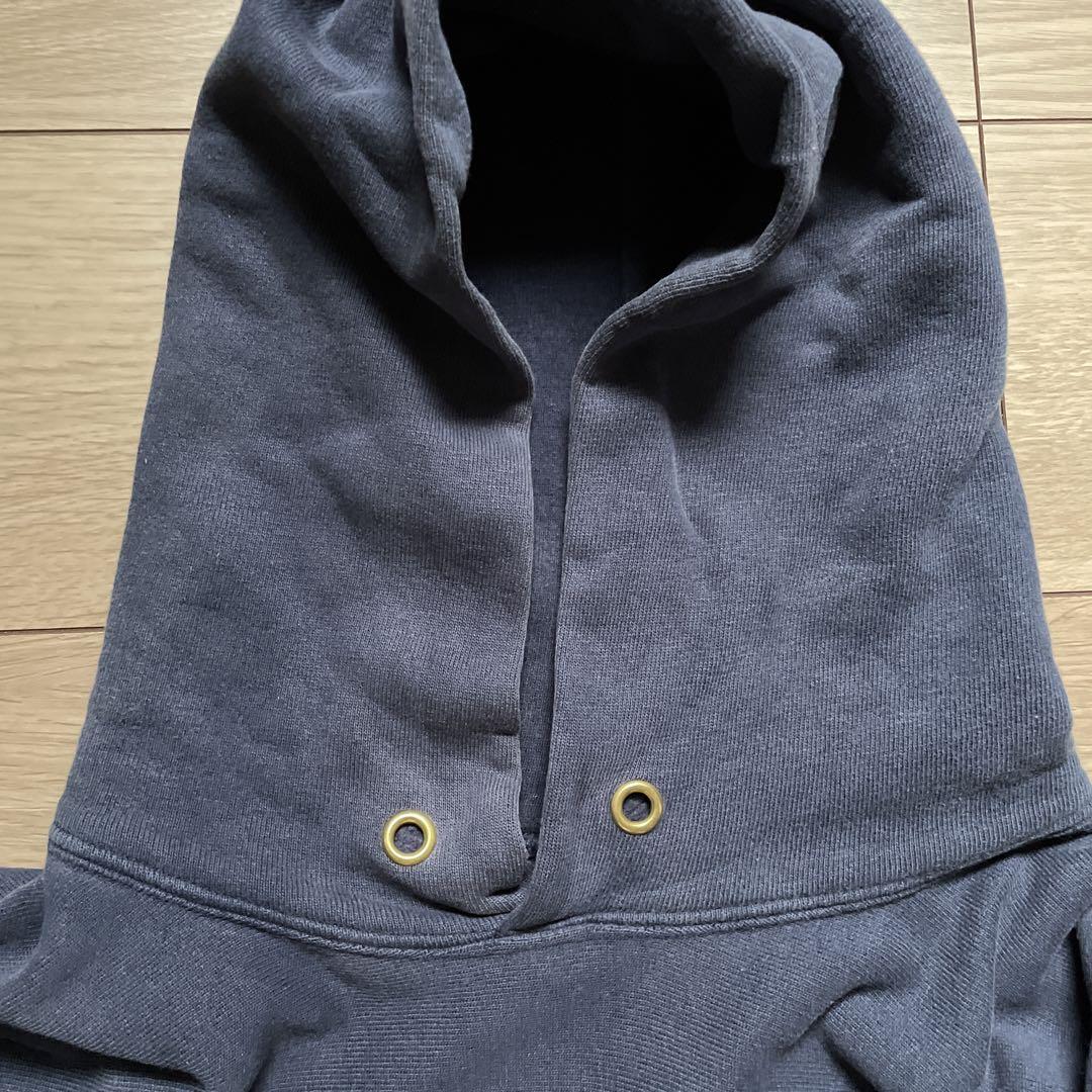 90s 刺繍タグ チャンピオン リバースウィーブ パーカー USA製 ネイビー
