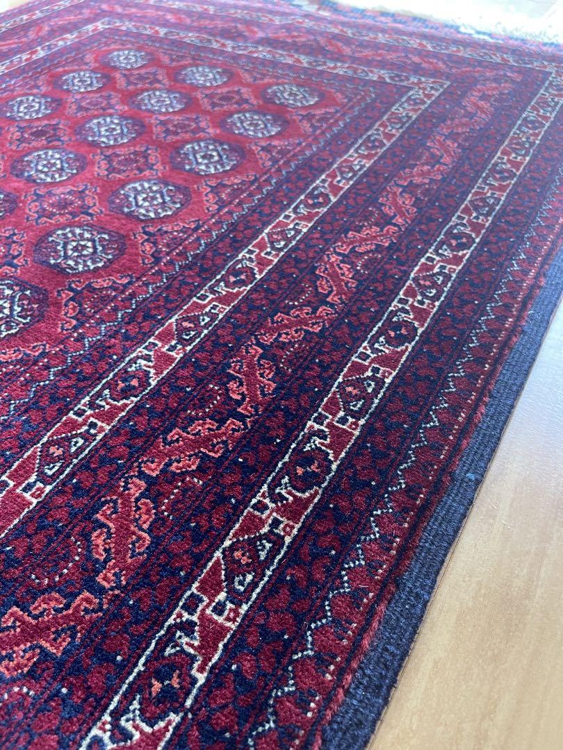 アフガン最高級絨毯ホジャロシュナイ 125x81cm 画像10