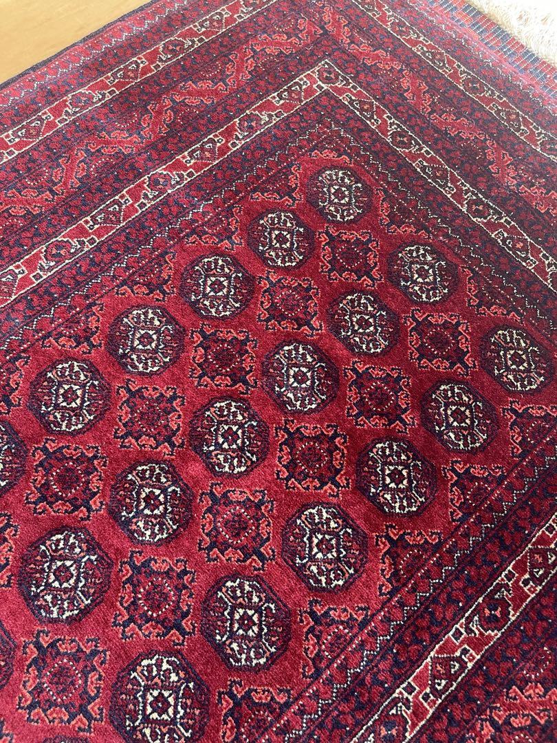 アフガン最高級絨毯ホジャロシュナイ 125x81cm 画像16