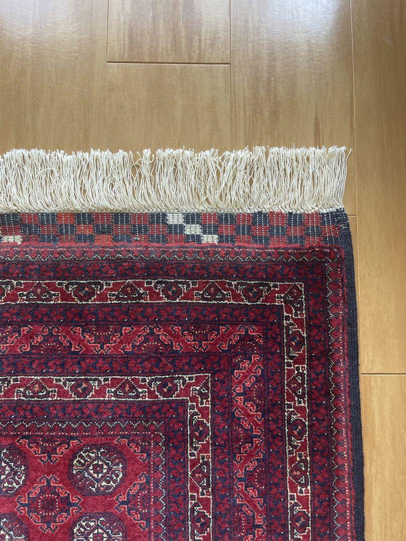 アフガン最高級絨毯ホジャロシュナイ 125x81cm 画像9