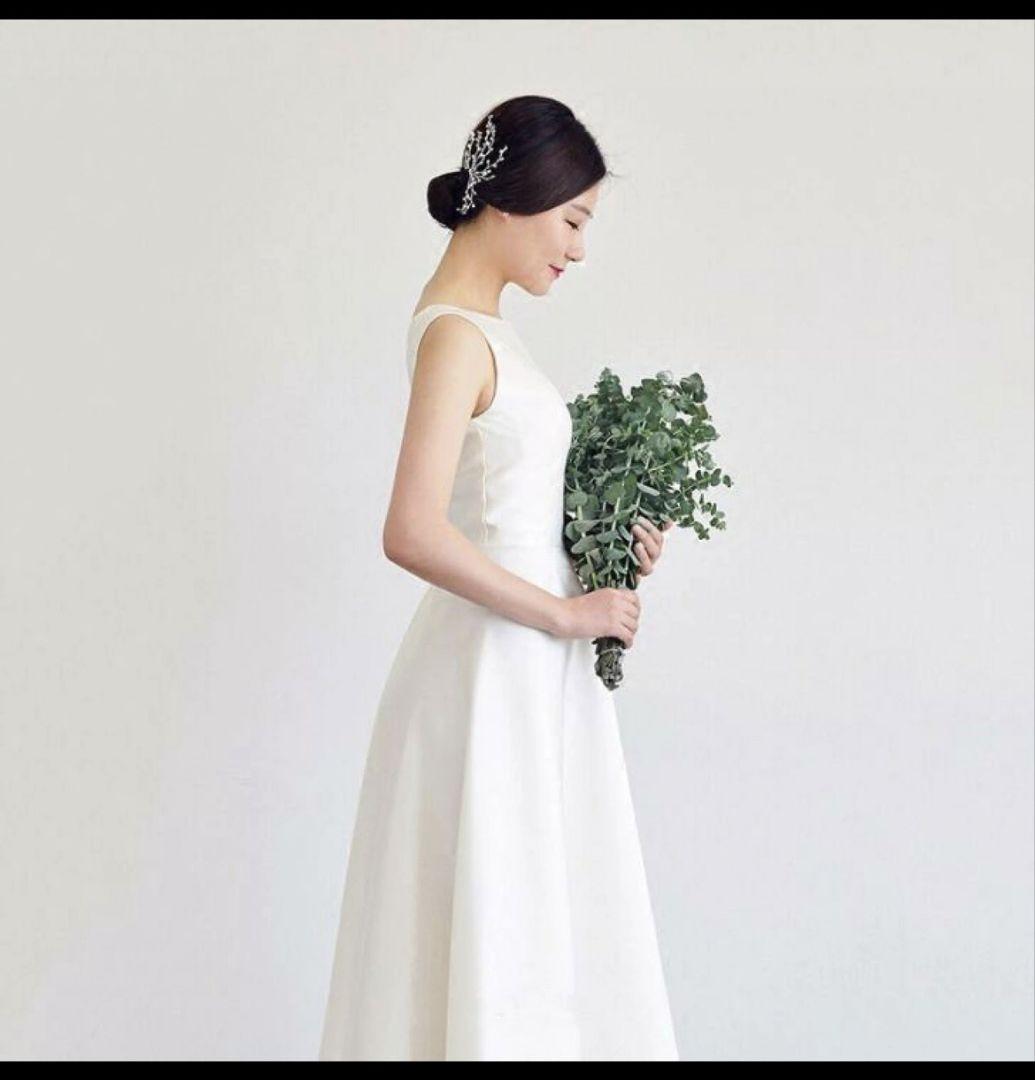 美品】ウェディングドレス ヴェール付き 結婚式 前撮り 二次会