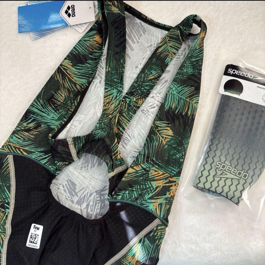 新品　レディース　アリーナ　競泳水着　Oサイズ　Fina アクアレーシング